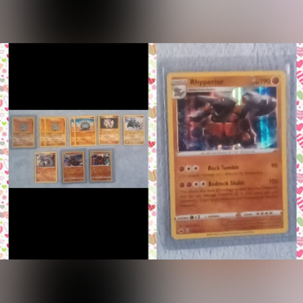 ✨First Edition Rhyhorn Evolution Pokemon Card Bundle✨